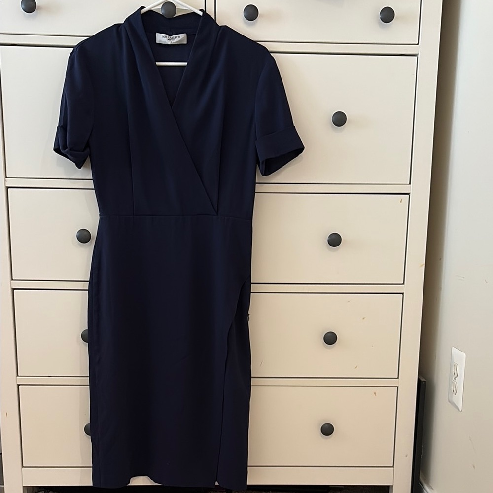 MM LaFleur Navy Blue Dress